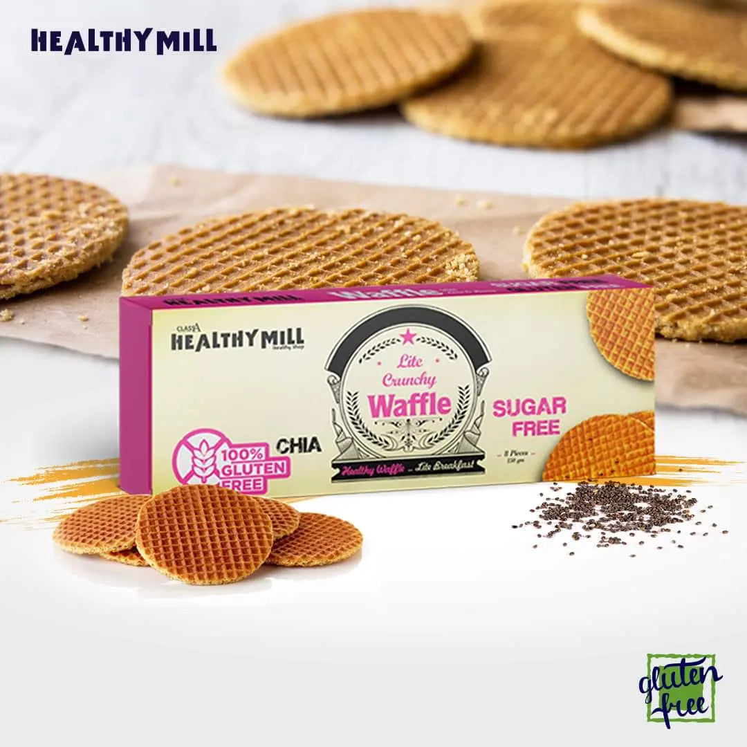 healthy mill gluten free Light crunchy waffle with chia - 150 g - Eat Good