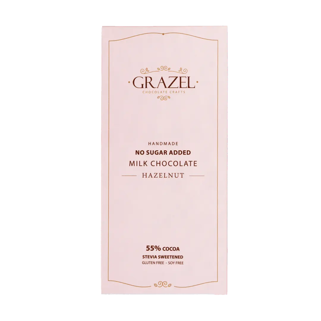 Sugar-Free Milk Chocolate - Hazelnut - grazel - Eat Good
